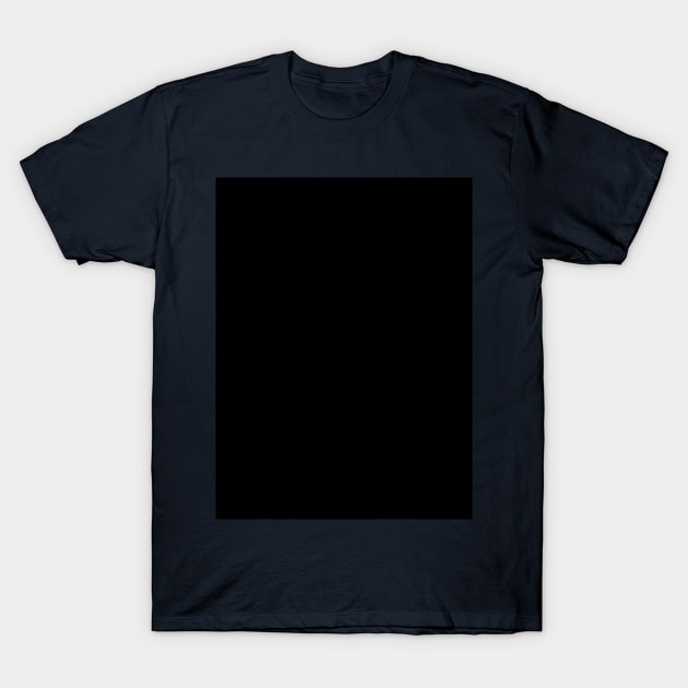 Pretty Simple Solid Black T-Shirt by GDCdesigns